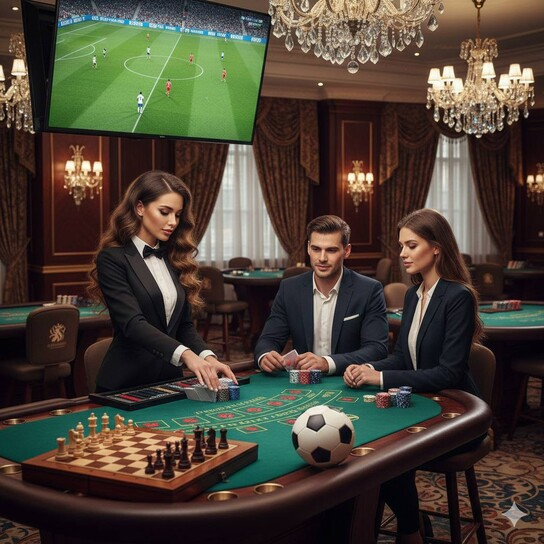 Professional Live Dealer at a Roulette Table